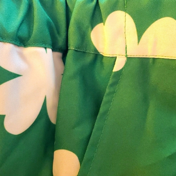 Happy Hour by Tipsy Elves St. Patrick's Day Green with White Shamrocks Size S. - Picture 4 of 11